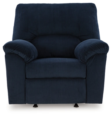 SimpleJoy Navy Rocker Recliner - Ornate Home