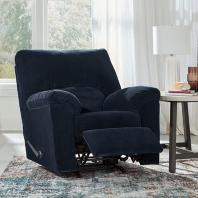 SimpleJoy Navy Rocker Recliner - Ornate Home