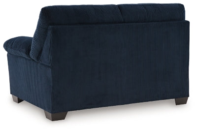 SimpleJoy Navy Loveseat - Ornate Home