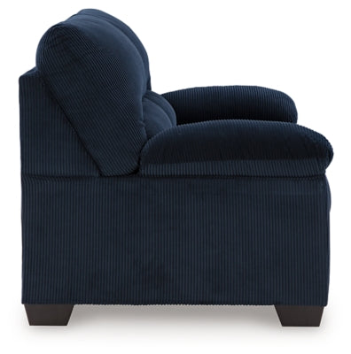 SimpleJoy Navy Loveseat - Ornate Home