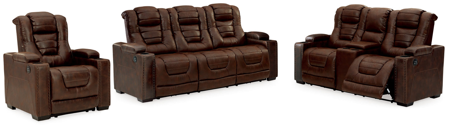 Owner's Box Thyme Power Reclining Sofa, Loveseat and Recliner