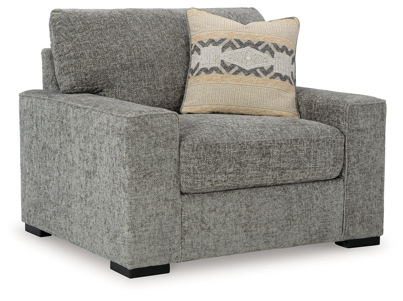 Dunmor Gray Sofa, Loveseat, Oversized Chair and Ottoman