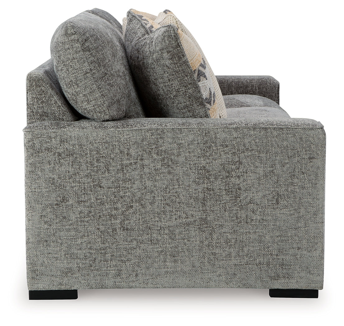 Dunmor Gray Sofa, Loveseat, Oversized Chair and Ottoman