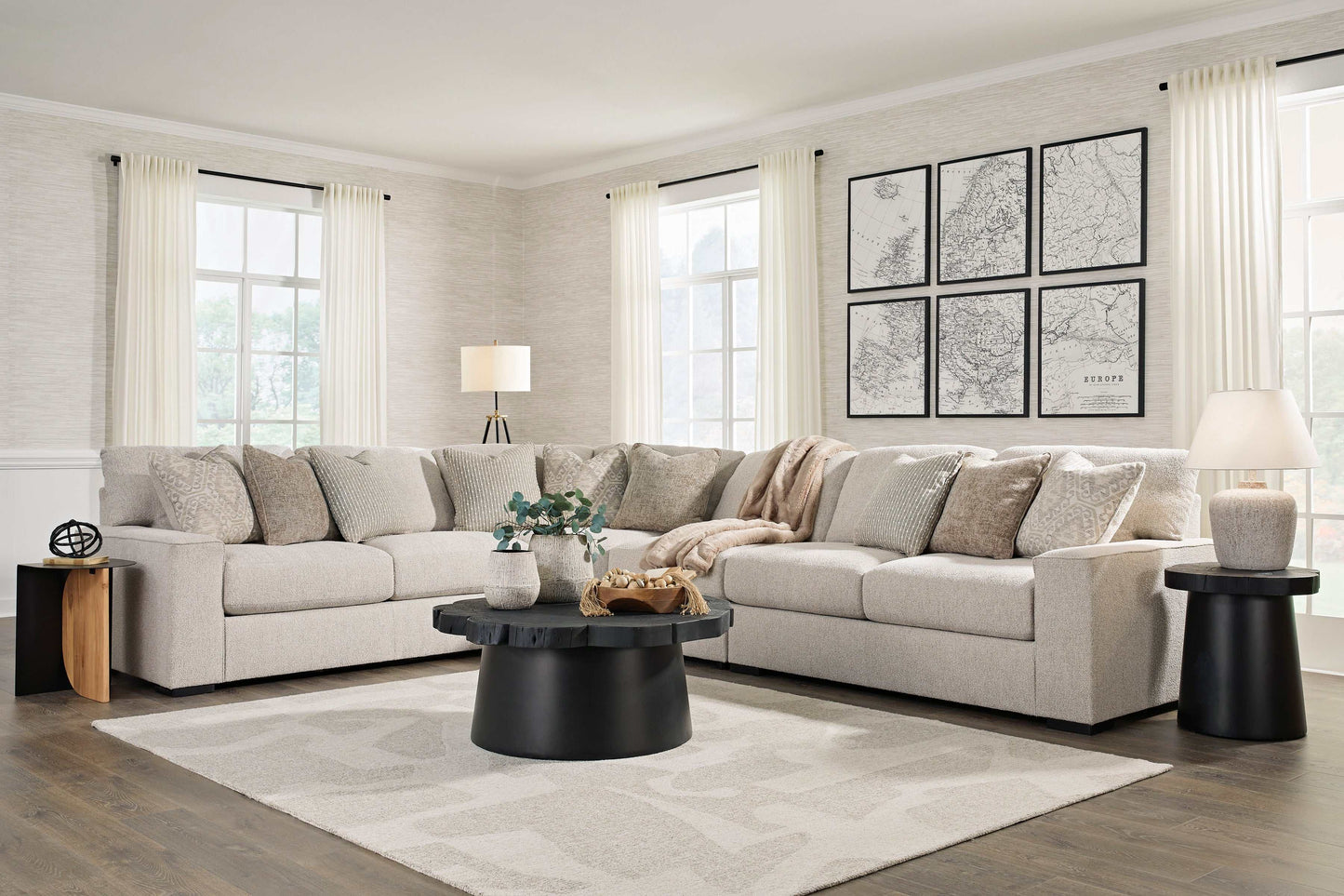 Ballyton Sand 4pc Corner Sectional