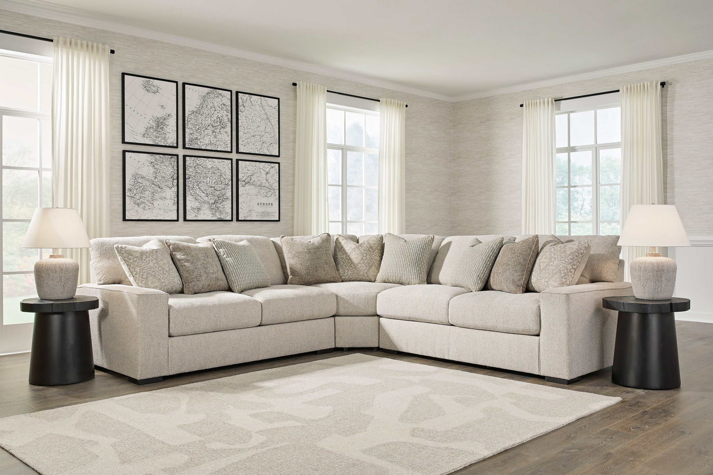 Ballyton Sand 3pc Symmetrical Sectional