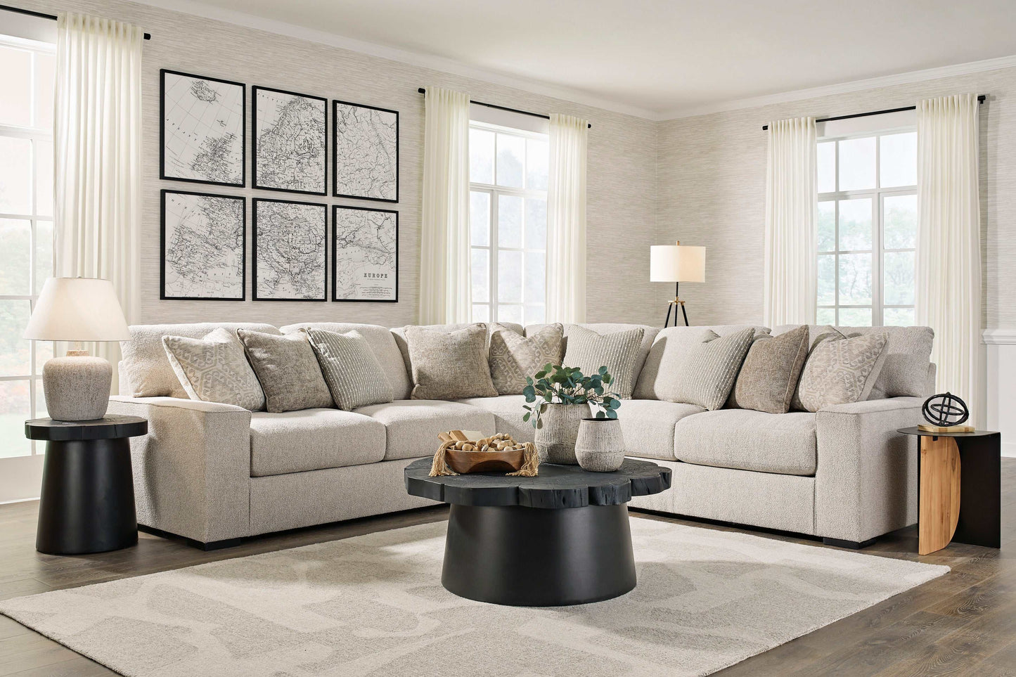 Ballyton Sand 3pc Symmetrical Sectional