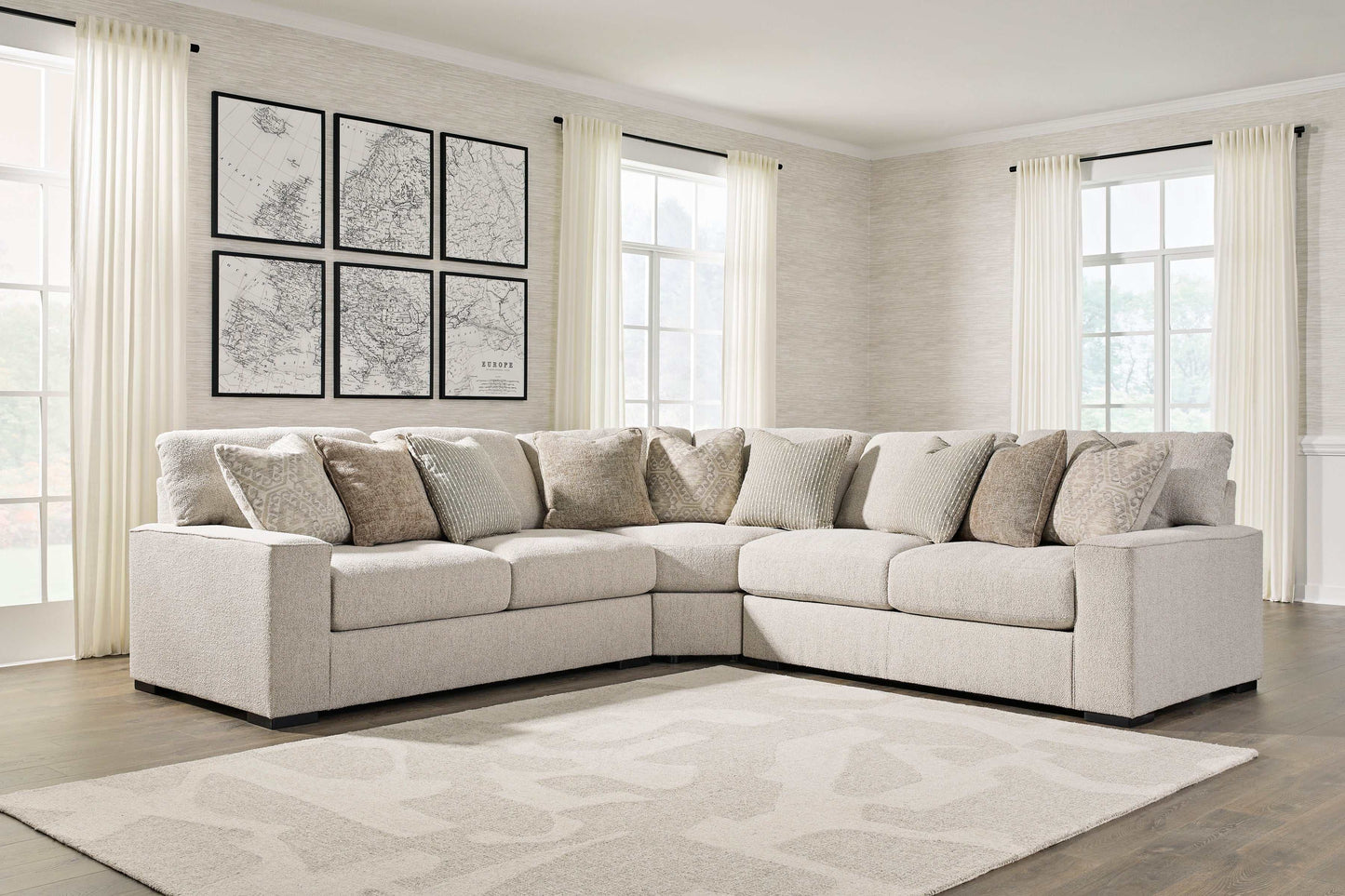 Ballyton Sand 3pc Symmetrical Sectional