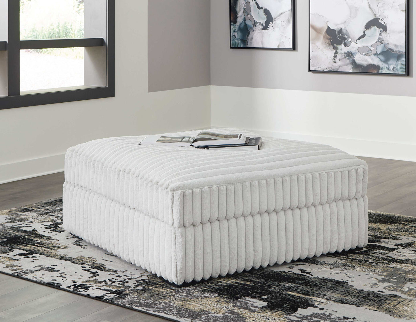 Stupendous Alloy Corduroy Oversized Accent Ottoman