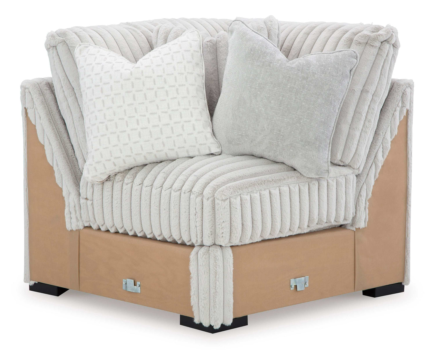 Stupendous Alloy Corduroy Symmetrical Sectional Living Room Set / 4pc