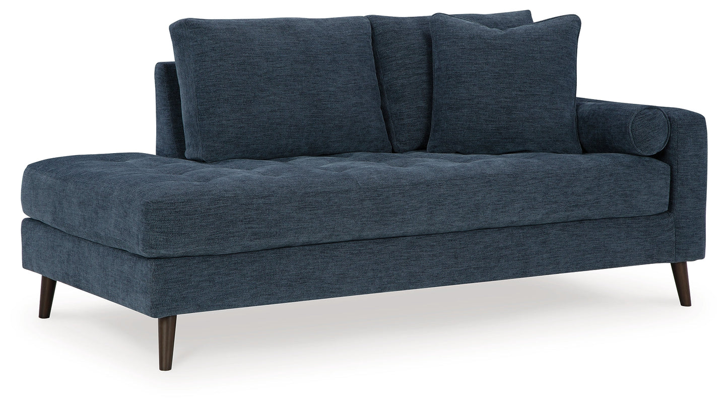 Bixler Navy Sofa and Chaise