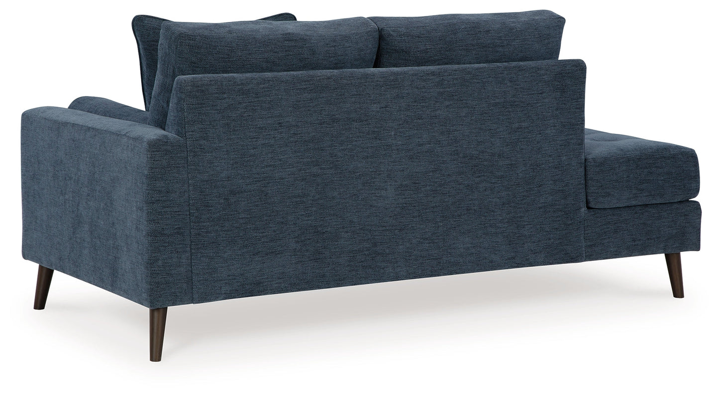 Bixler Navy Sofa and Chaise