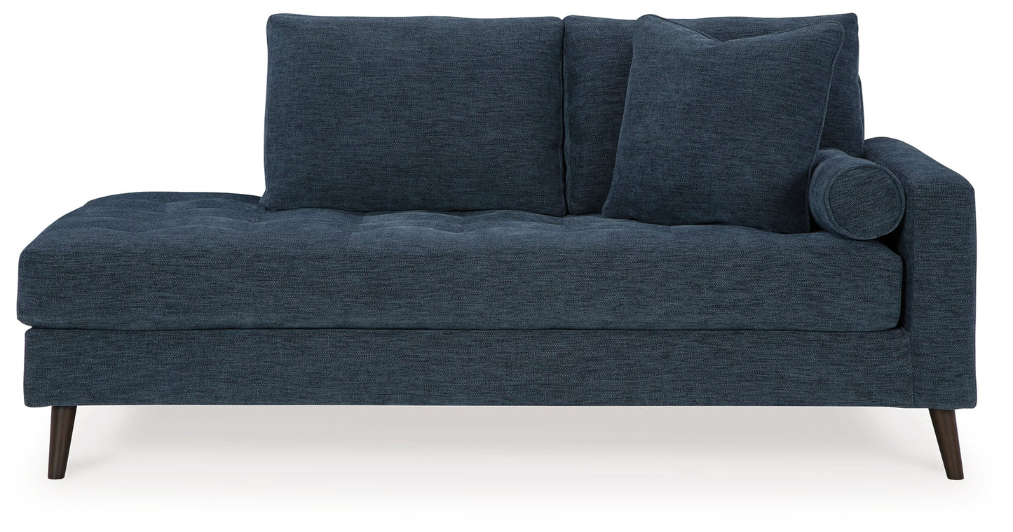 Bixler Navy Sofa and Chaise