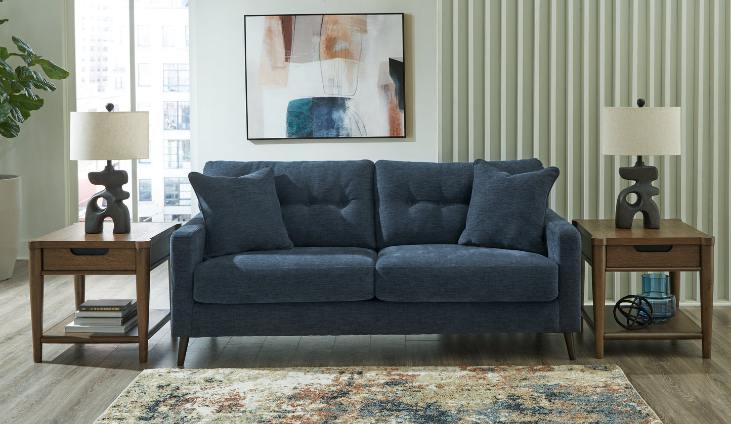 Bixler Navy Sofa and Chaise