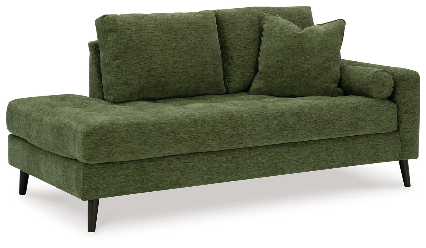 Bixler Olive Sofa and Chaise