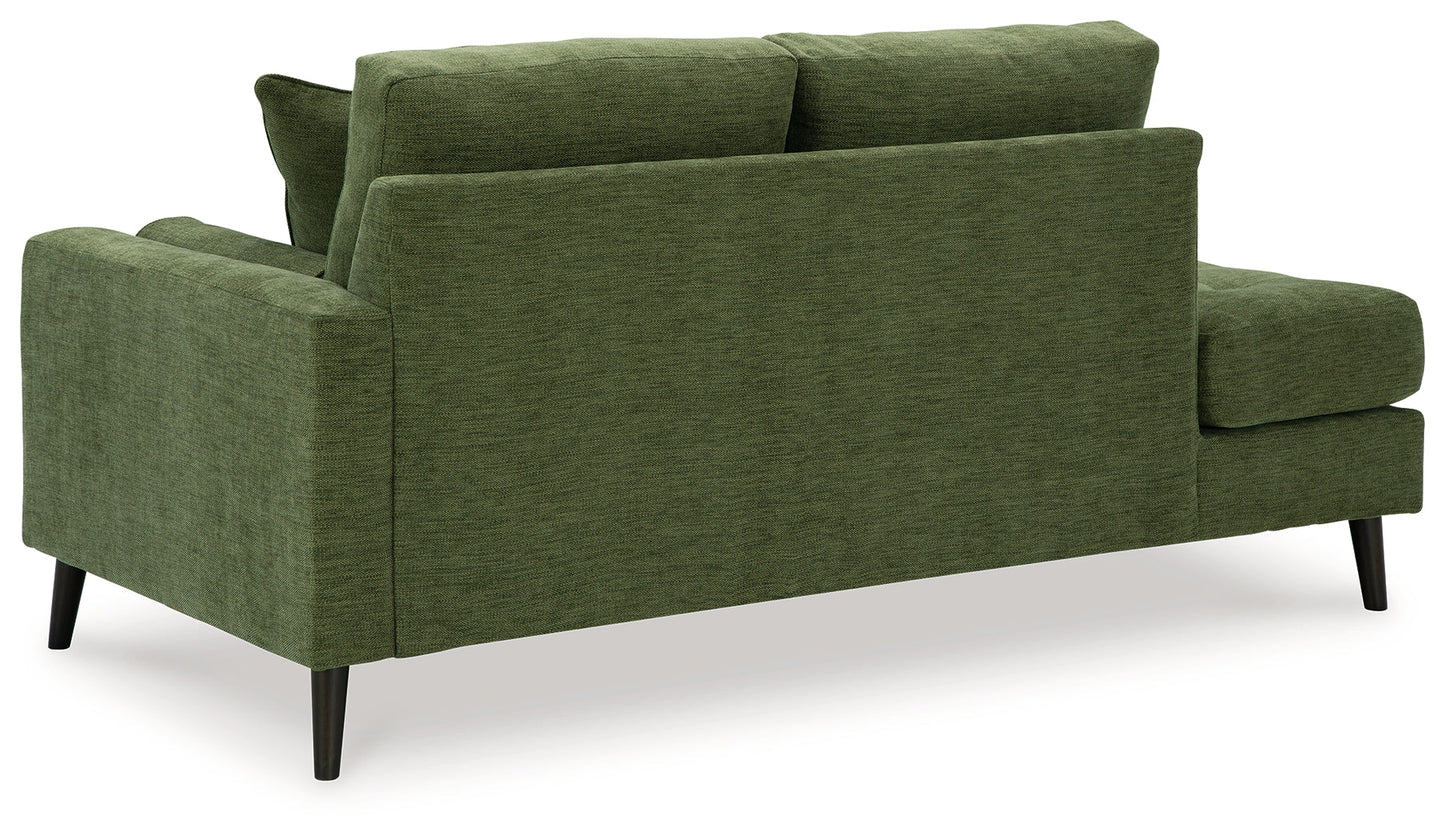 Bixler Olive Sofa and Chaise