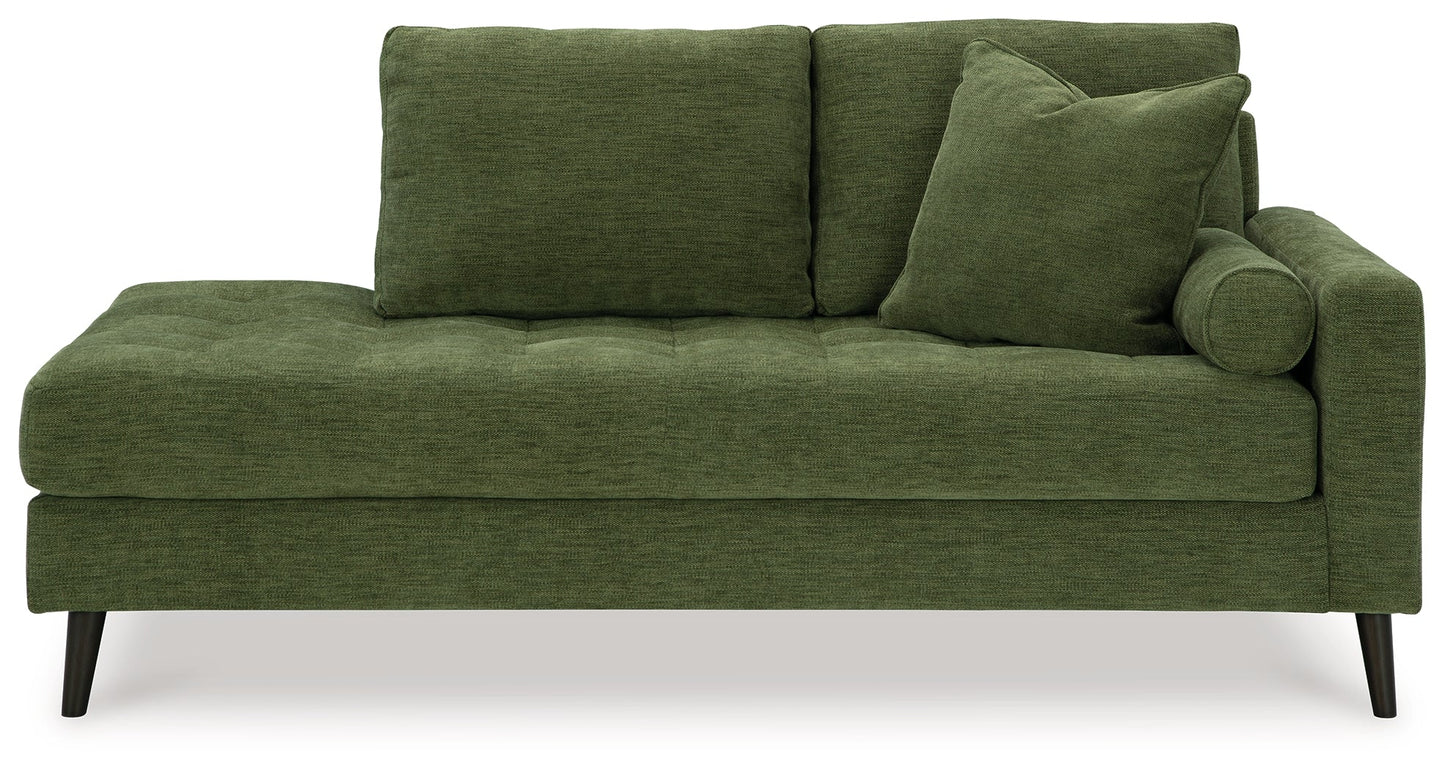 Bixler Olive Sofa and Chaise