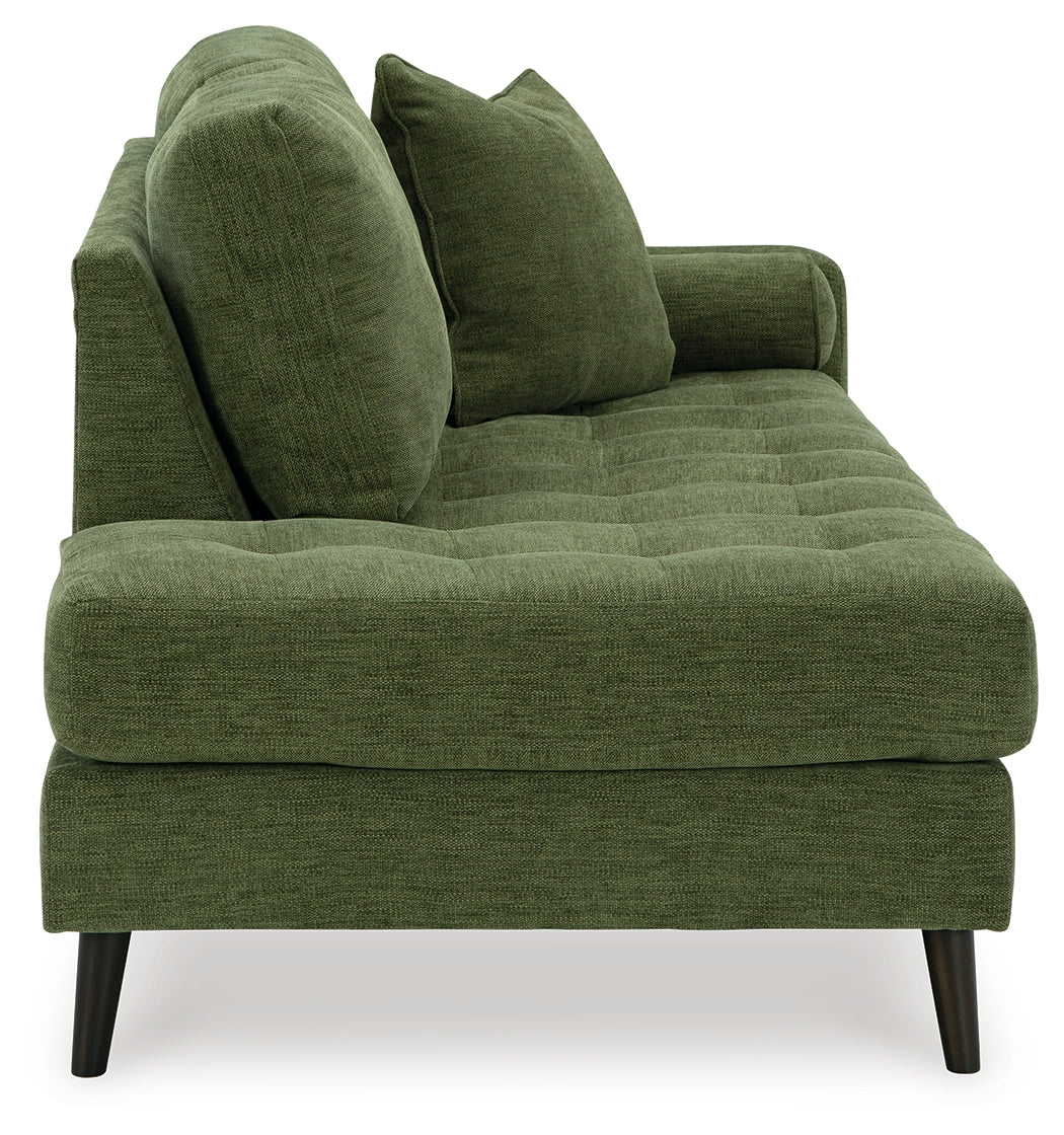 Bixler Olive Sofa and Chaise