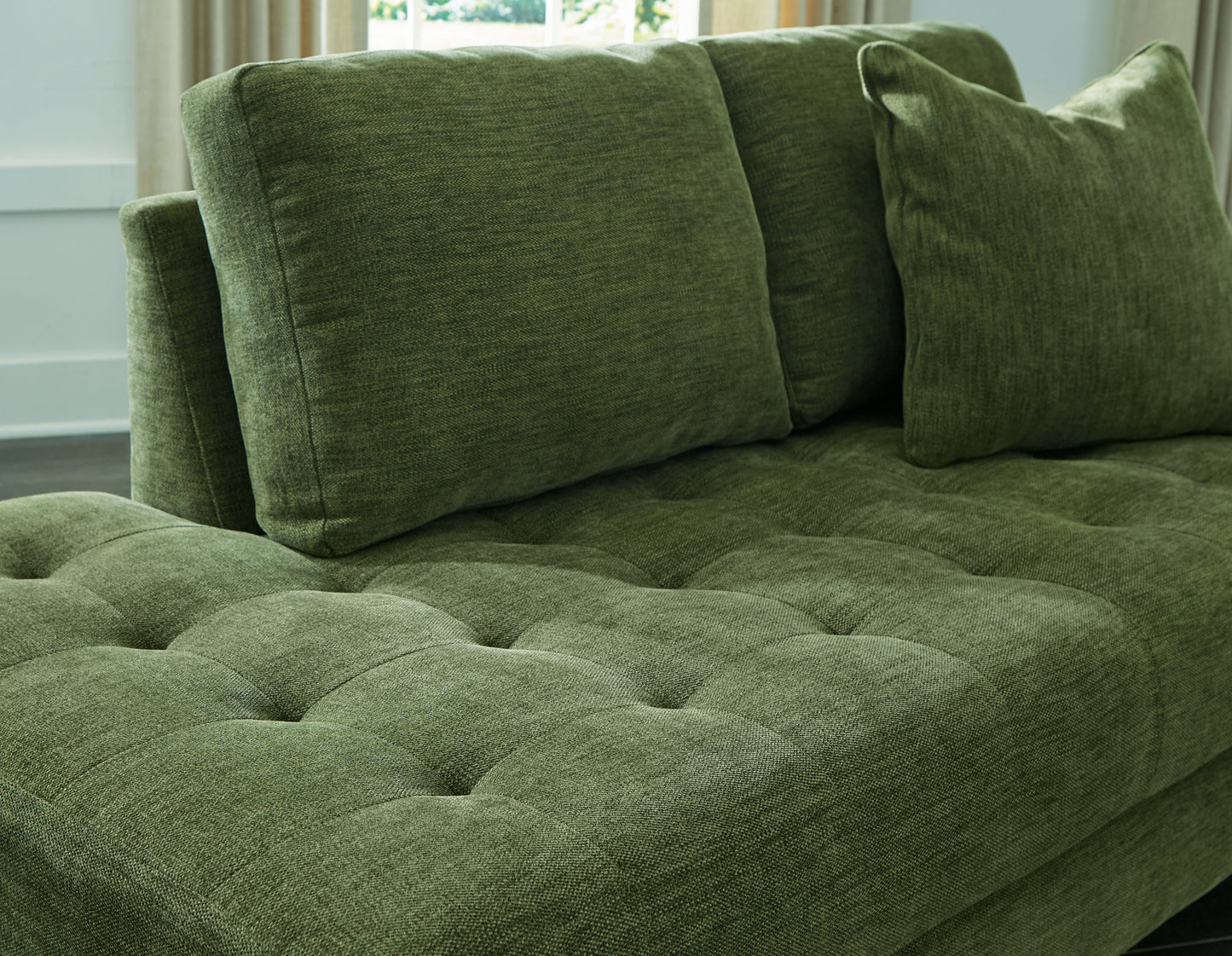 Bixler Olive Sofa and Chaise