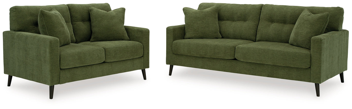 Bixler Olive Sofa and Loveseat