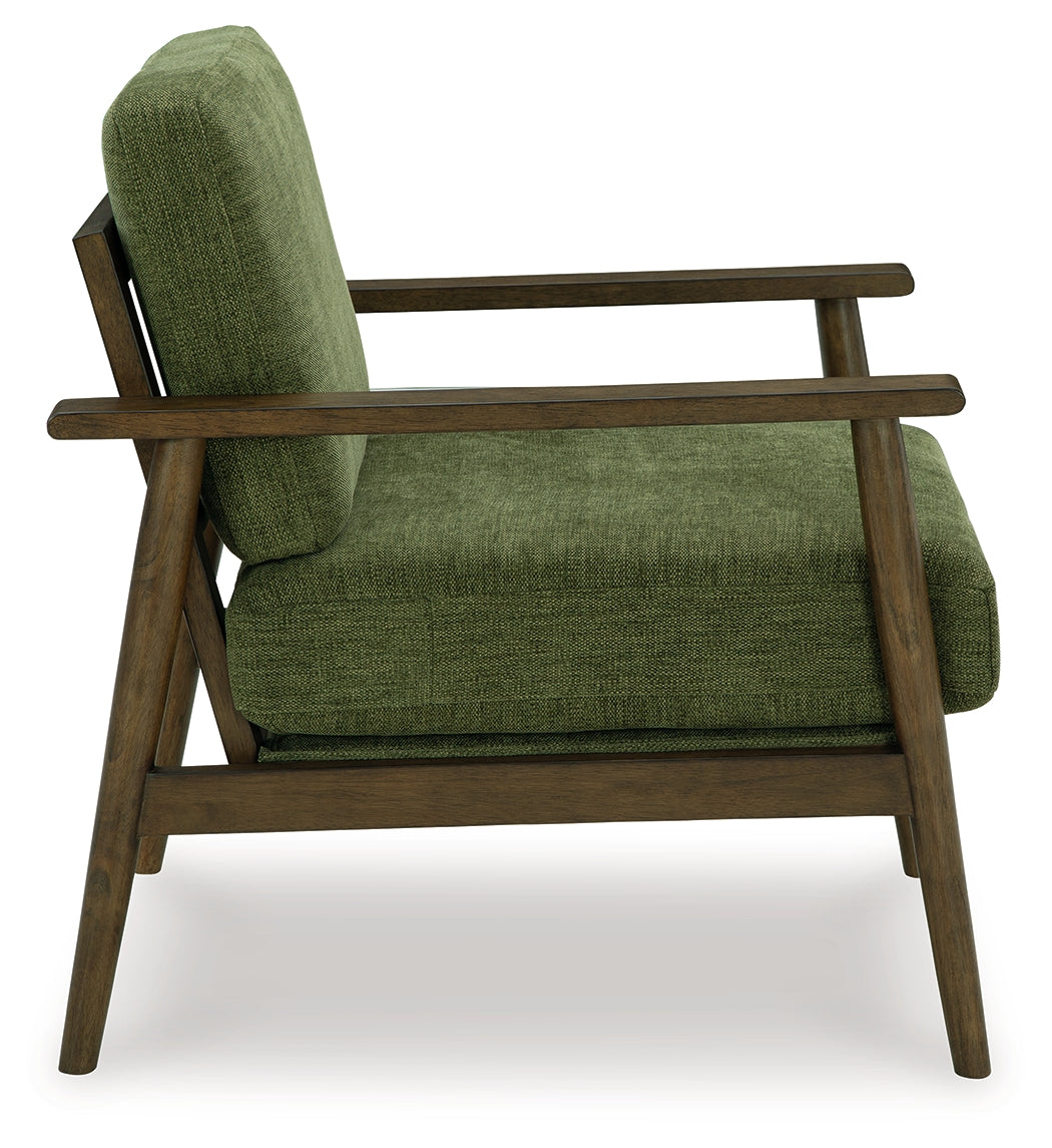 Bixler Olive Sofa and Chair