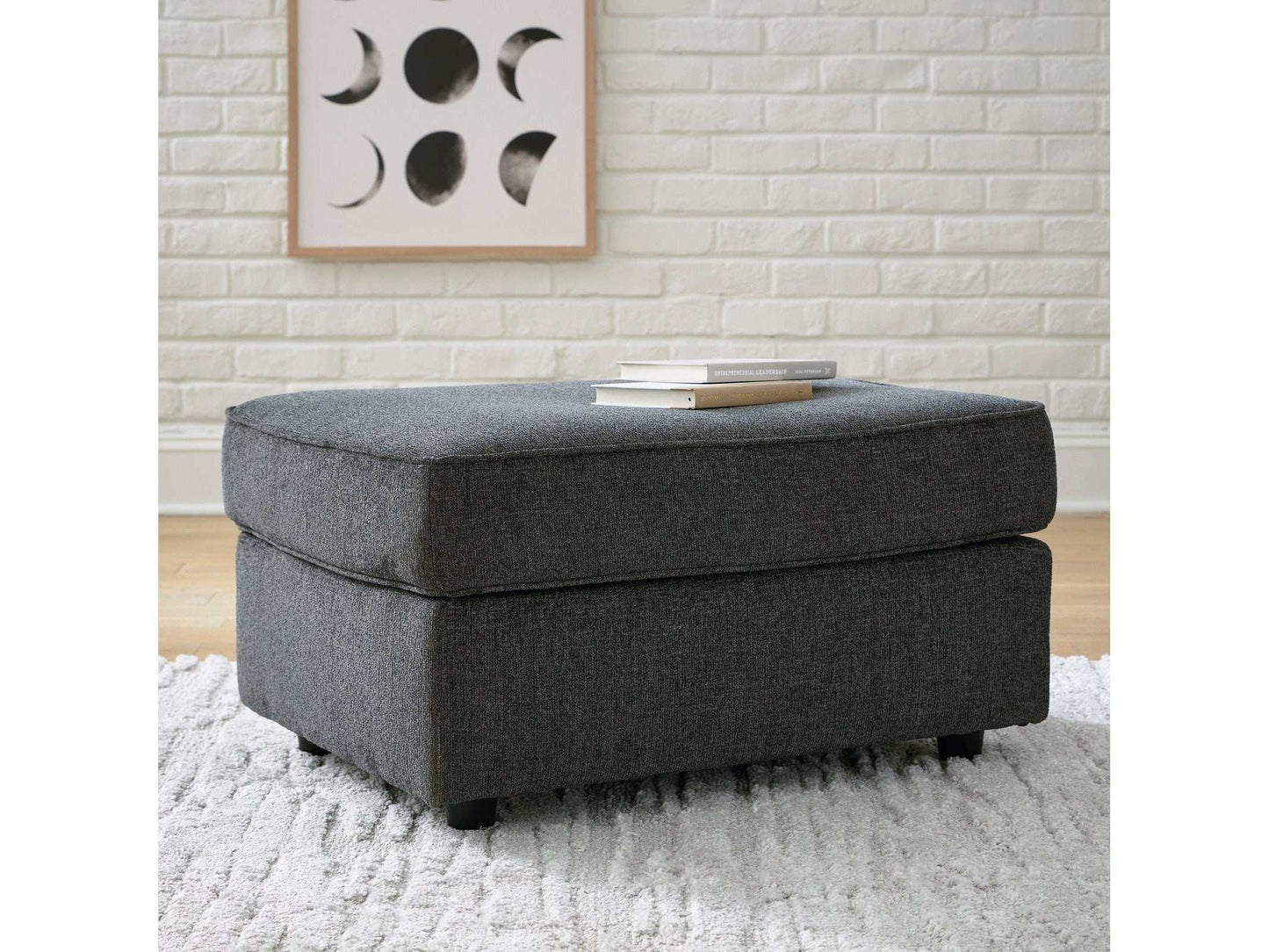 Cascilla Slate Ottoman