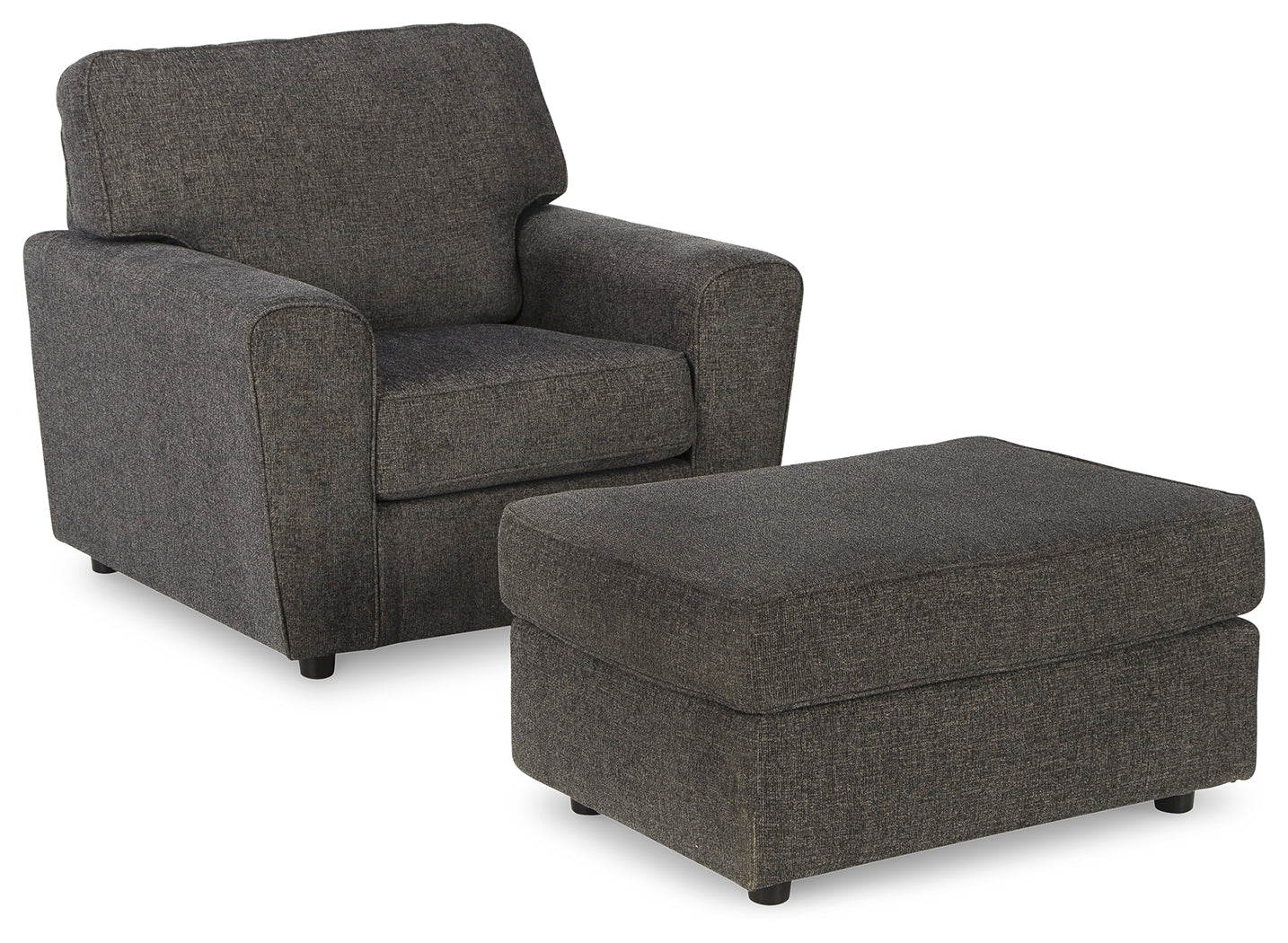 Cascilla Gray Chair and Ottoman