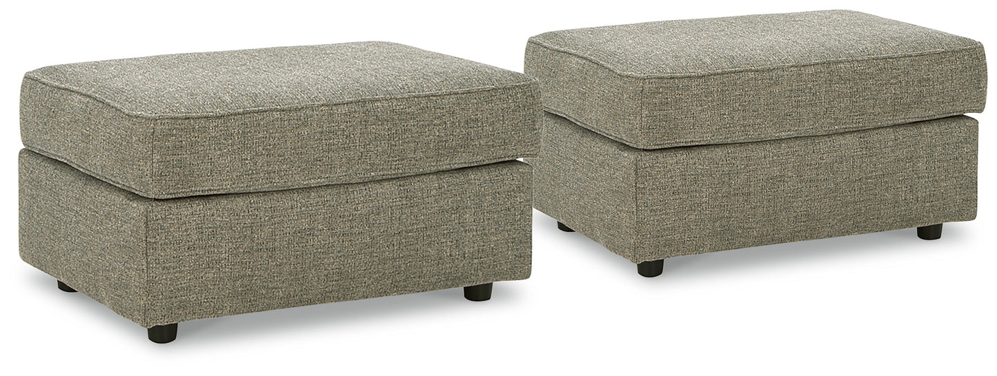 Cascilla Pewter Ottomans (Set of 2)