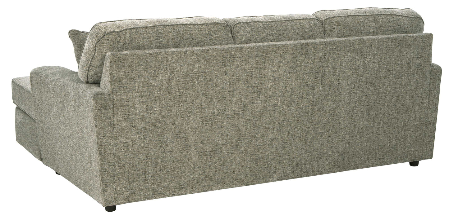 Cascilla Pewter Sofa Chaise