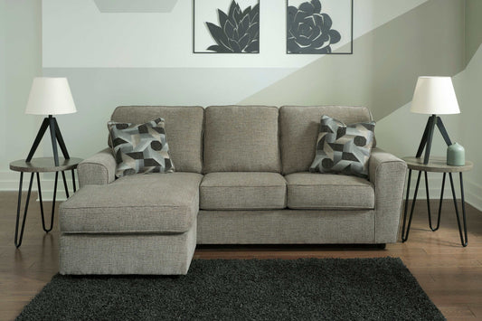 Cascilla Pewter Sofa Chaise