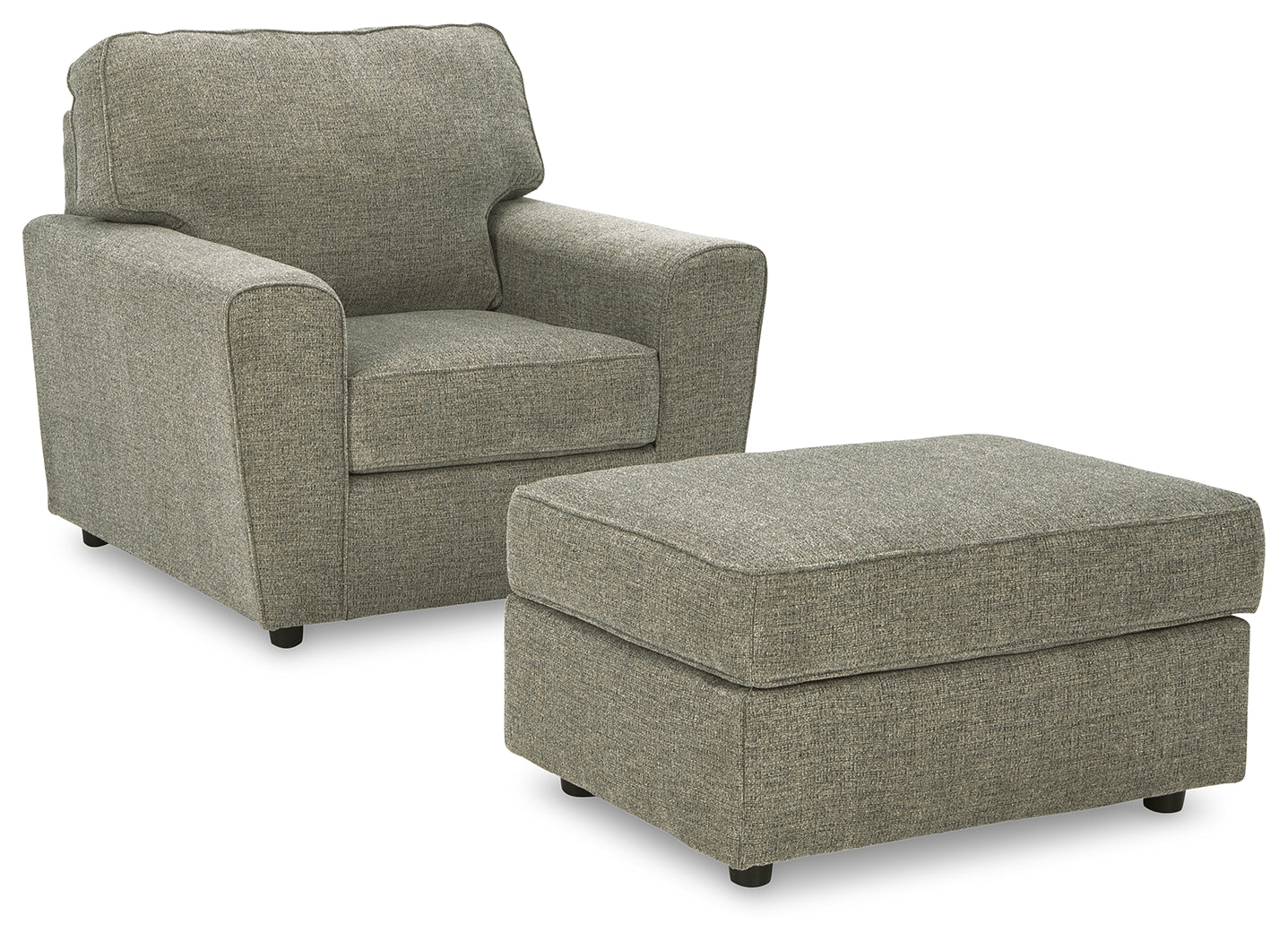 Cascilla Pewter Chair and Ottoman