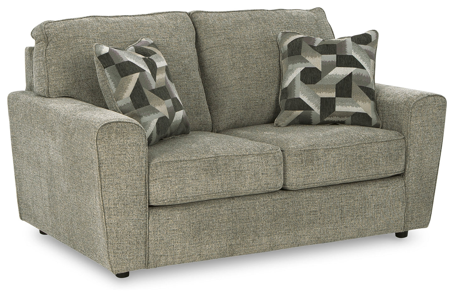 Cascilla Pewter Sofa Chaise and Loveseat