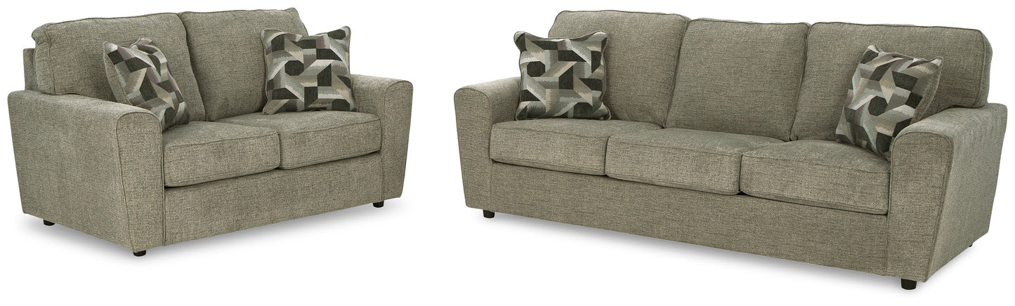 Cascilla Pewter Sofa and Loveseat