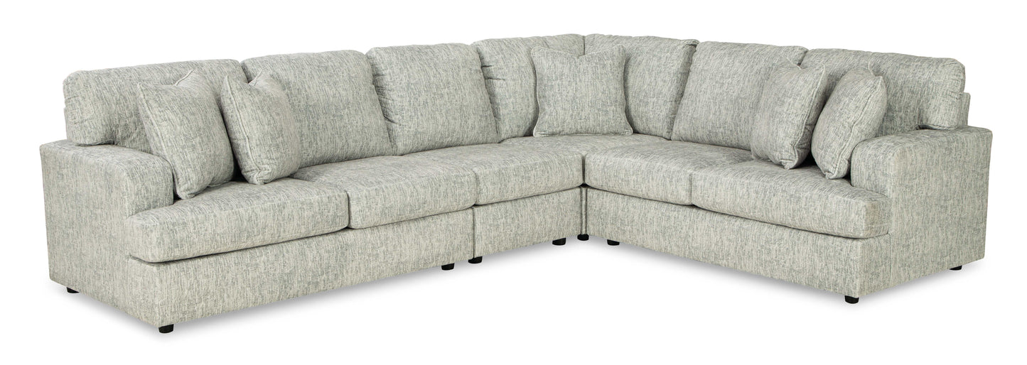 Playwrite Gray 4pc Sectional Sofa