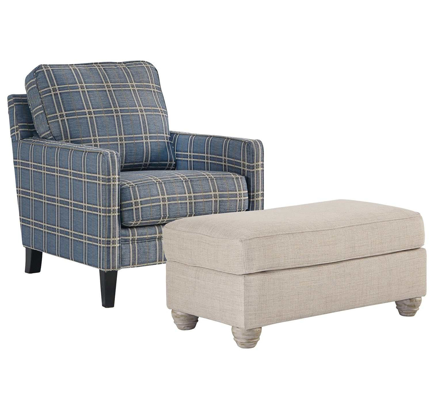 Traemore River Accent Chair & Ottoman Set