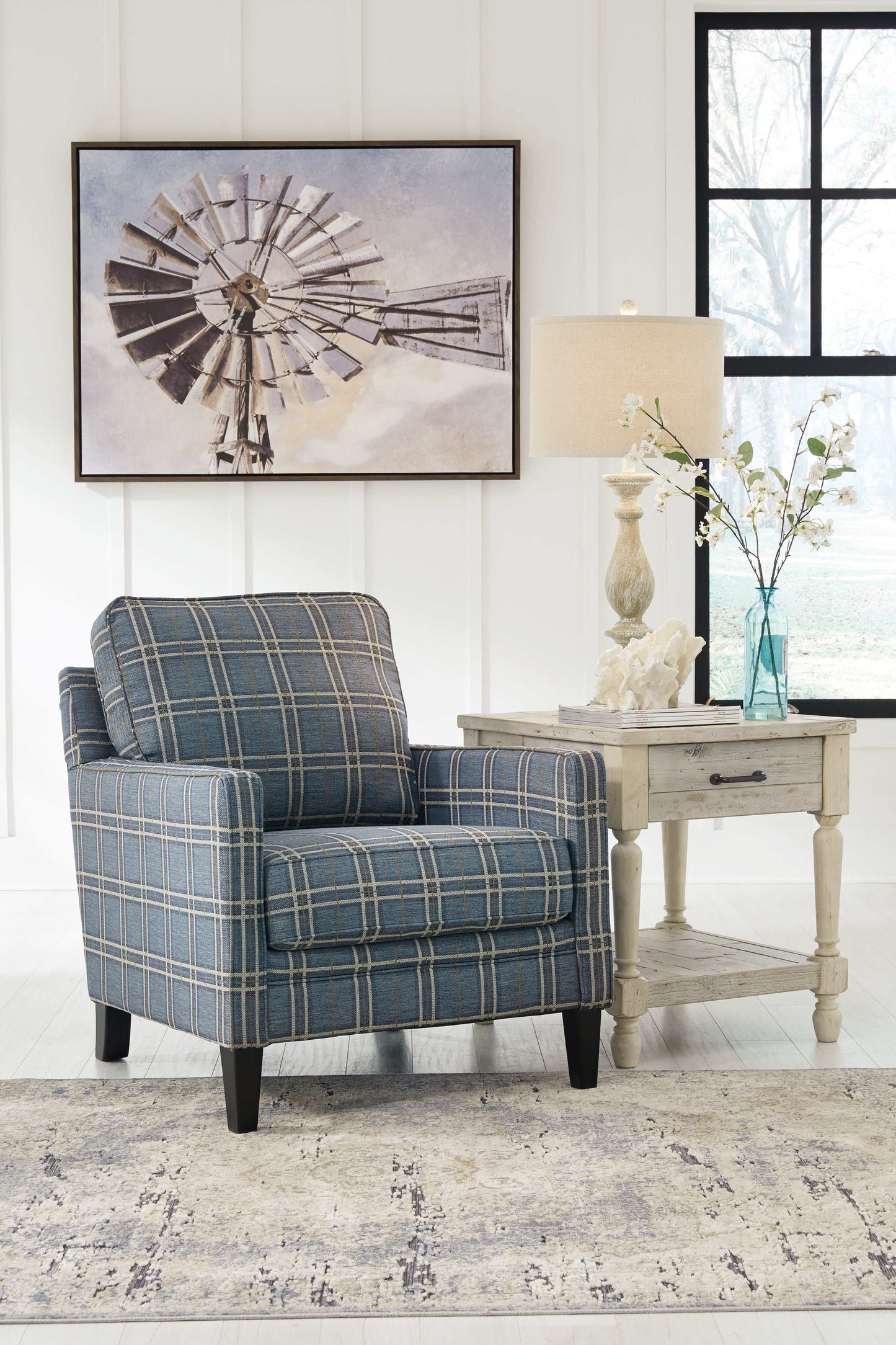 Traemore River Accent Chair & Ottoman Set