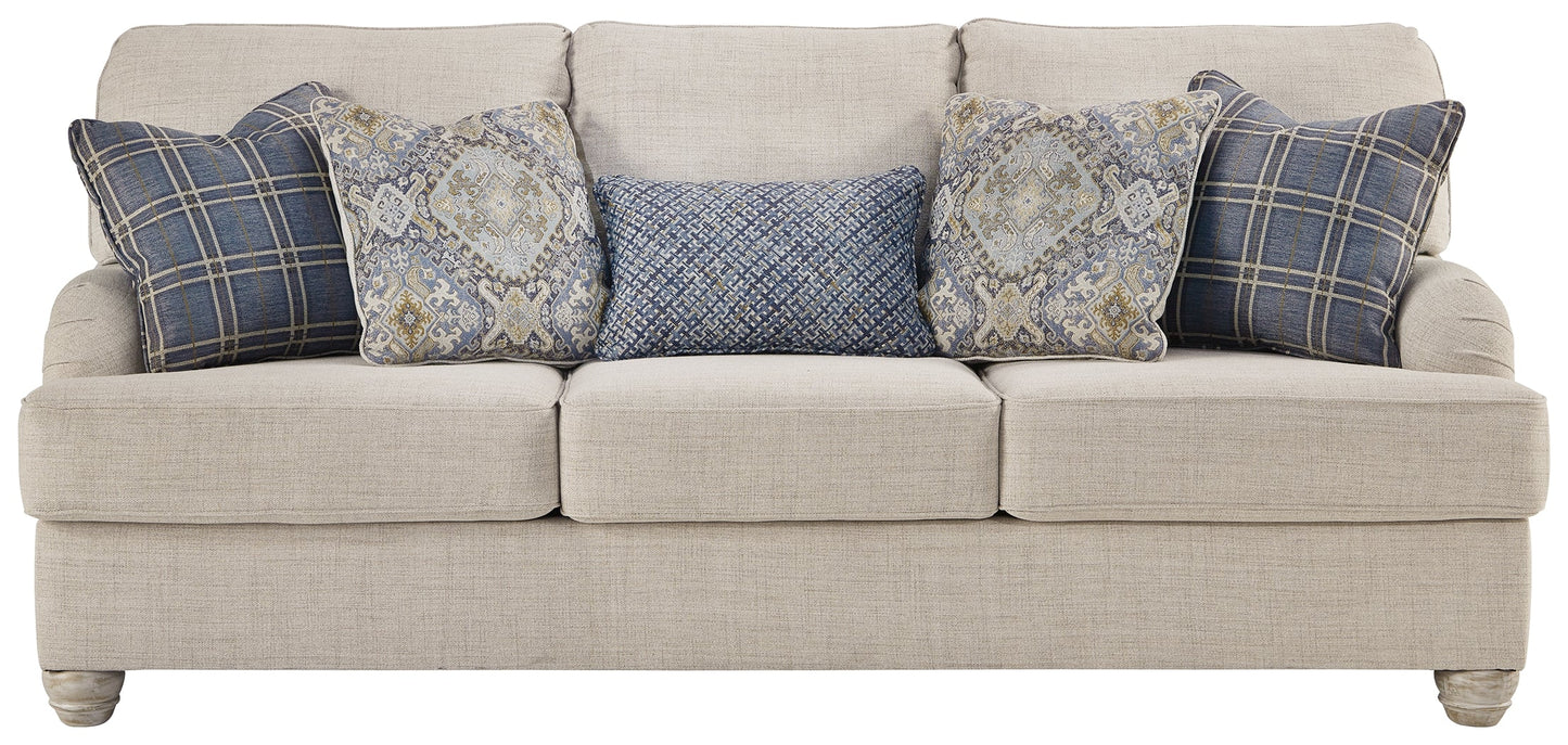 Traemore Linen Sofa, Loveseat, Chair, and Ottoman