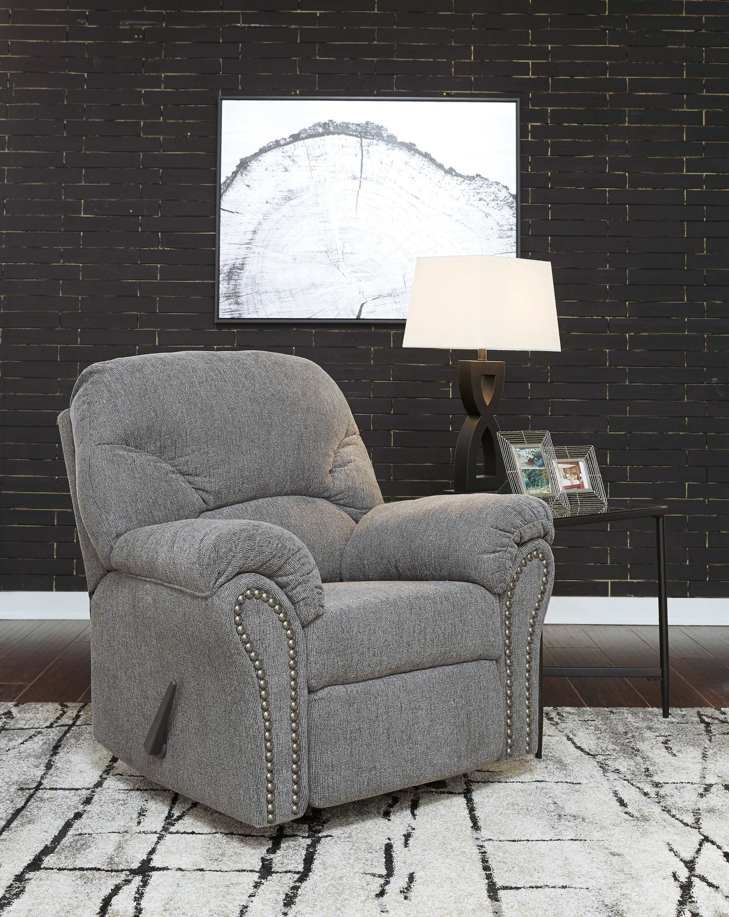 Allmaxx Pewter Rocker Recliner