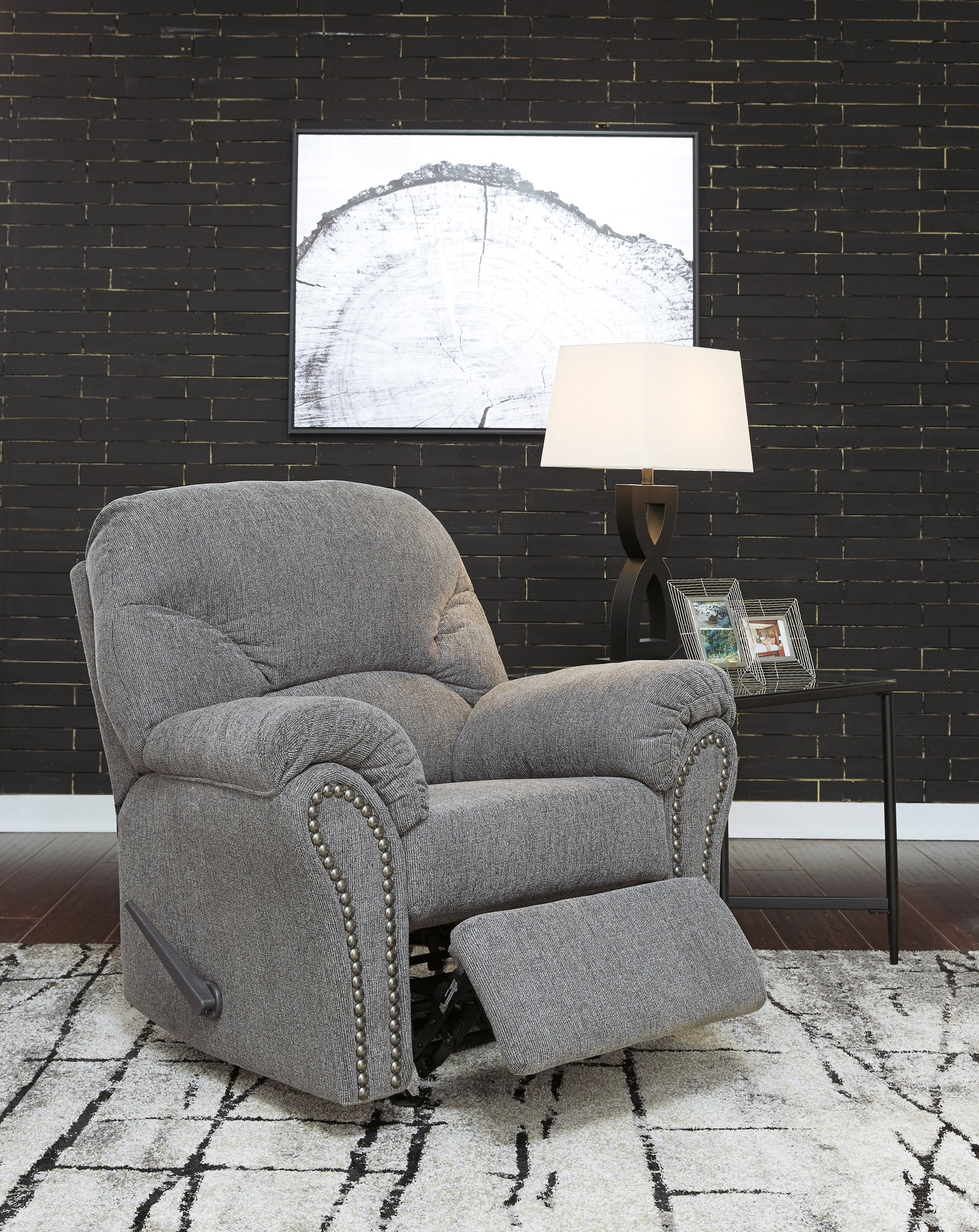 Allmaxx Pewter Sofa, Loveseat and Recliner