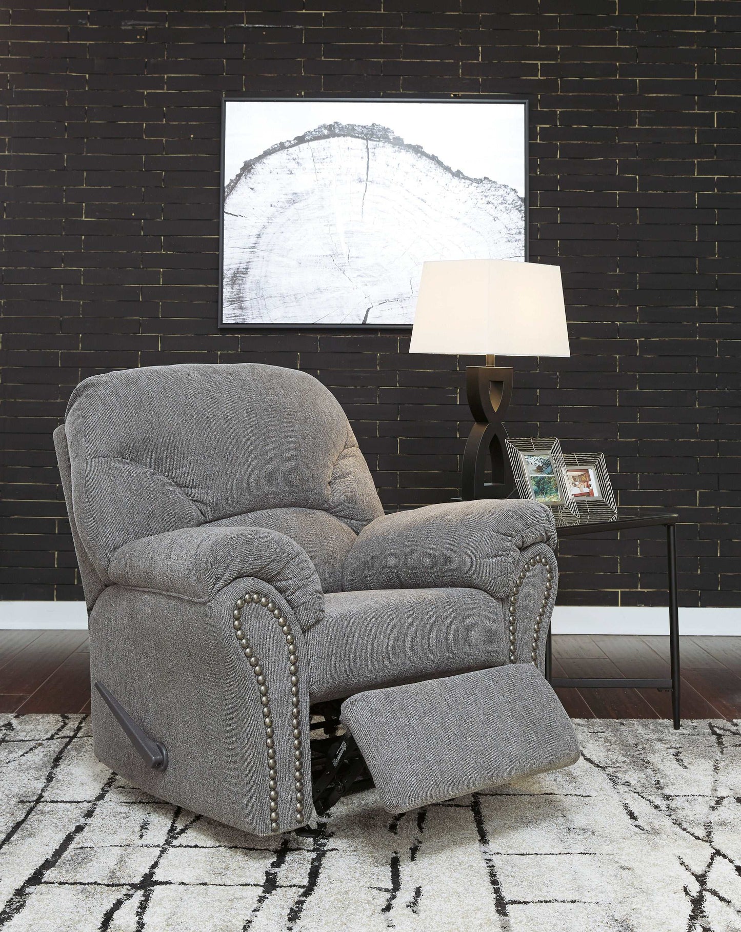 Allmaxx Pewter Rocker Recliner