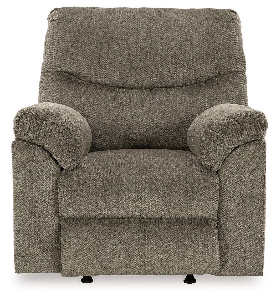 Alphons Putty Reclining Sofa, Loveseat and Recliner