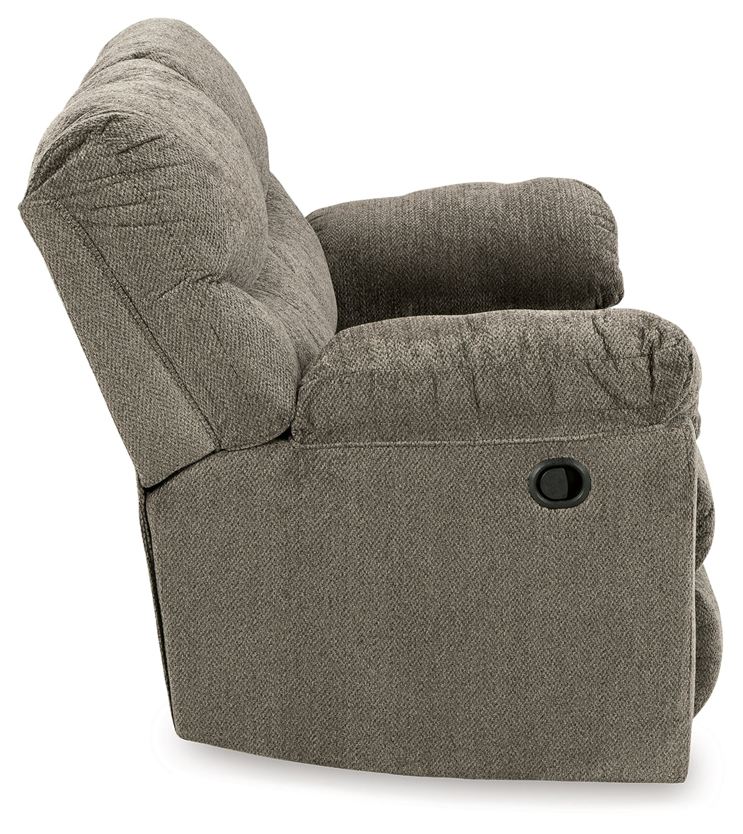 Alphons Putty Reclining Sofa, Loveseat and Recliner