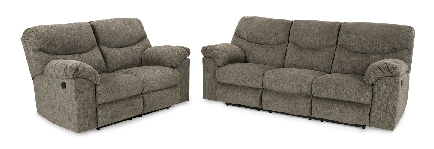 Alphons Manual Reclining Sofa & Loveseat Set