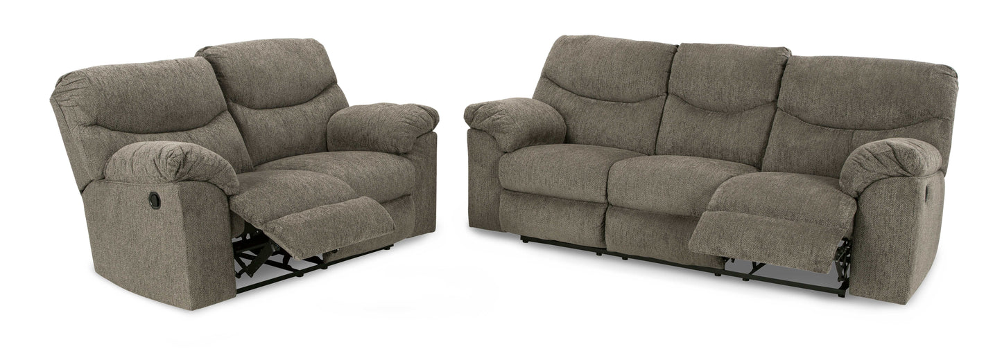 Alphons Manual Reclining Sofa & Loveseat Set