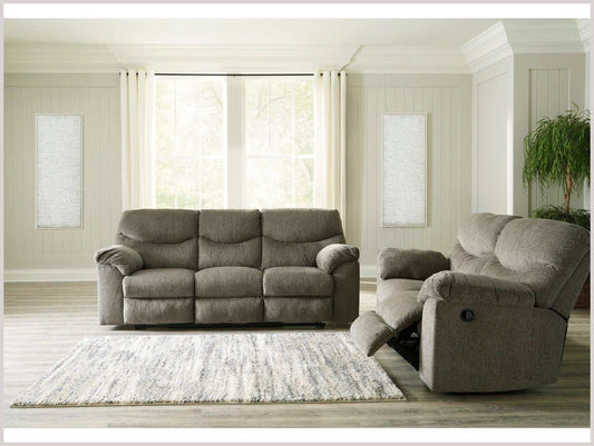 Alphons Manual Reclining Sofa & Loveseat Set