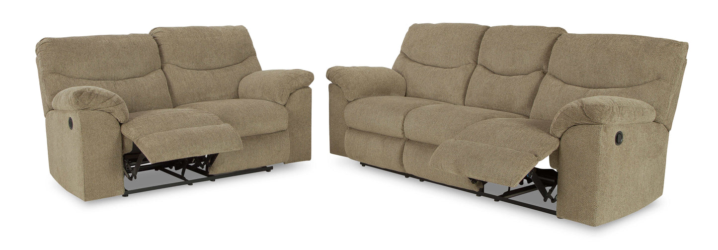 Alphons Manual Reclining Sofa & Loveseat Set