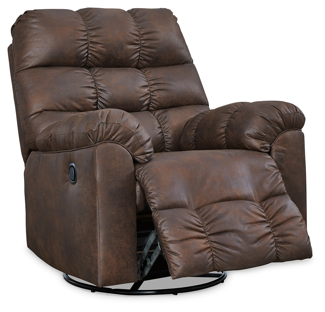 Derwin Nut Reclining Sofa, Loveseat and Recliner