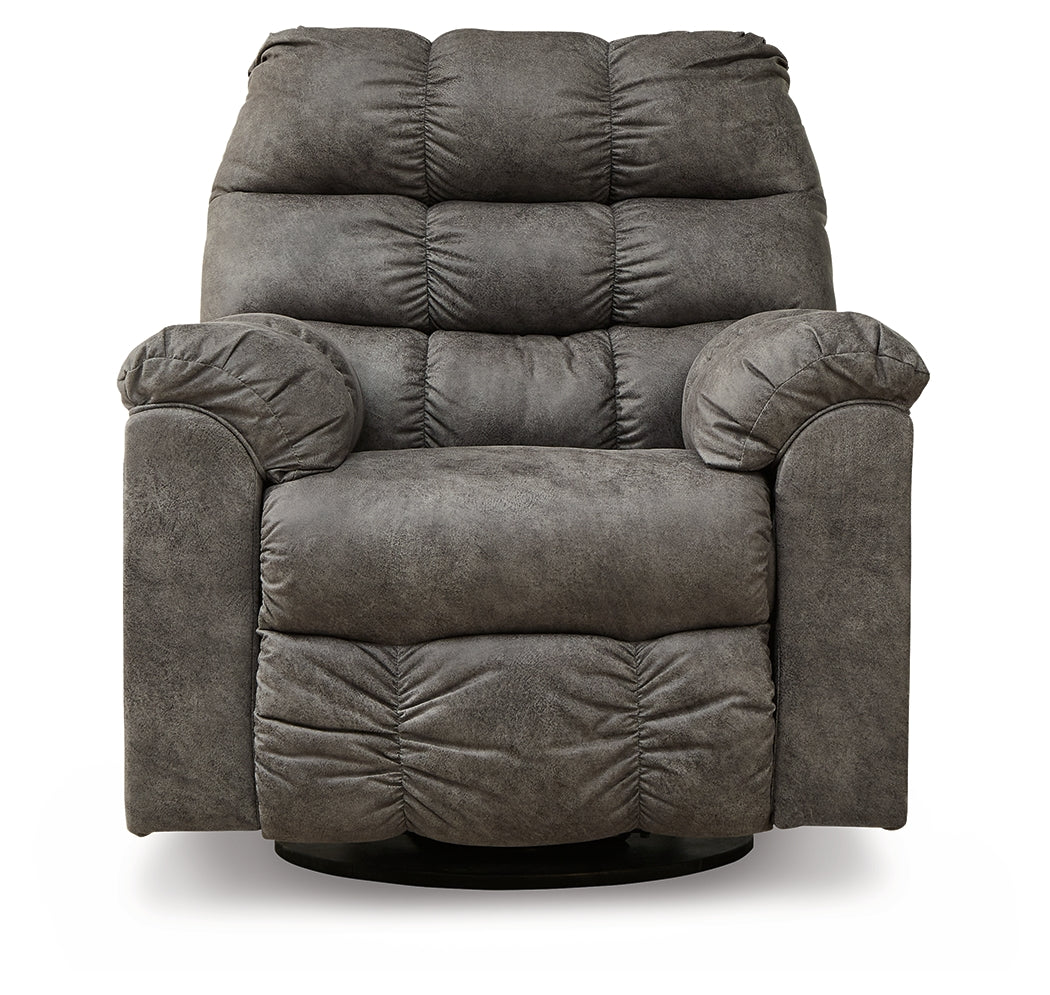 Derwin Concrete Reclining Sofa, Loveseat and Recliner