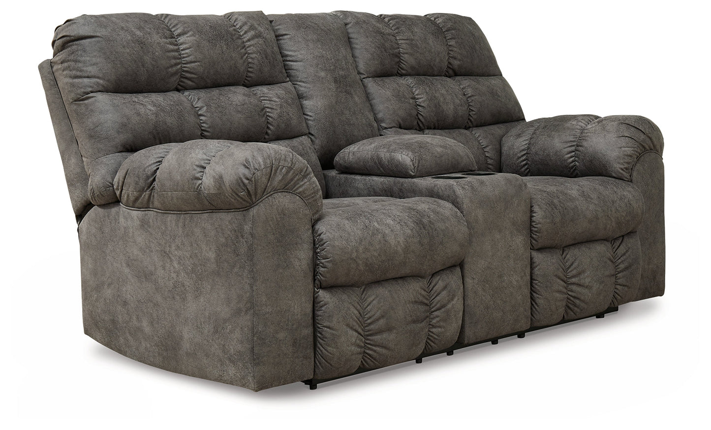 Derwin Concrete Reclining Sofa, Loveseat and Recliner