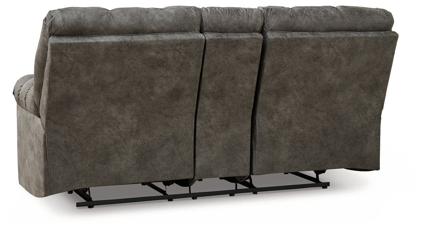 Derwin Concrete Reclining Sofa, Loveseat and Recliner