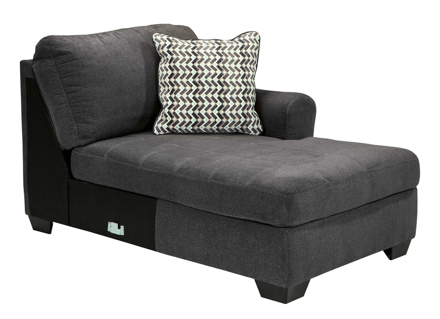 Ambee Slate 3pc Sectional w/ Chaise